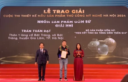 Gốm Trần Gia đạt giải nhì tại hội thi sản phẩm thủ công mỹ nghệ Việt Nam
