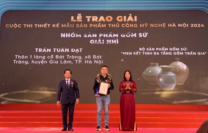 Gốm Trần Gia đạt giải nhì tại hội thi sản phẩm thủ công mỹ nghệ Việt Nam
